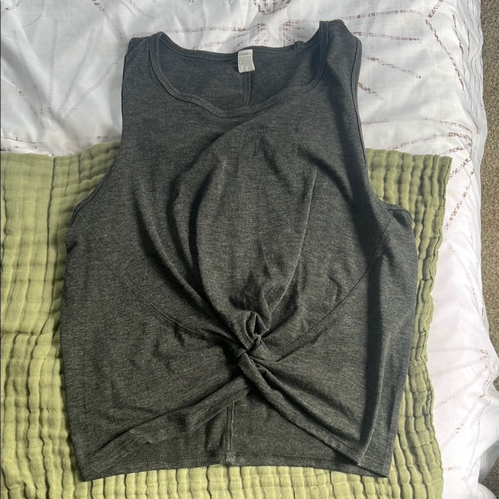 Yogalicious Charcoal Muscle Tee